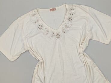 t shirty damskie białe w serek: T-shirt damski, rozmiar XL — 2