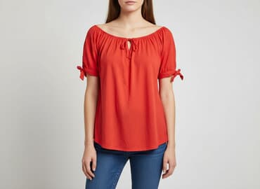 bluzki hiszpanki wiazana: Bluzka damska, rozmiar M — 5