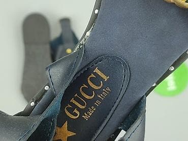 biale klapki hermes: Gucci, Sandały damskie, rozmiar 37 — 4