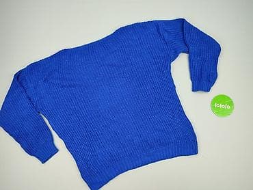 niebieski sweter: Sweter damski, rozmiar One size — 4