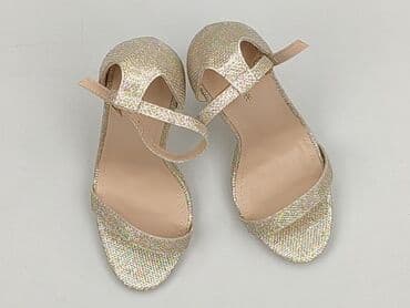 stradivarius pomarańczowe buty na obcasie: Wybierz, Sandały damskie, 37 — 1