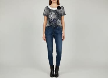 bluza z napisem cropp: Bluzka damska, S — 5