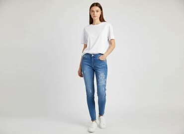 джинси широкі: Calzedonia, Jeansy damskie, rozmiar XS — 7