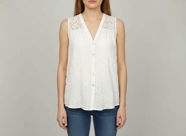 białe bluzki na lato: Tom Rose, Bluzka damska, rozmiar M — 6