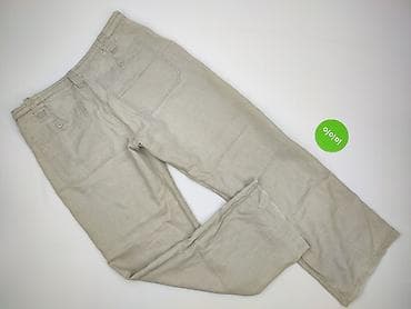 lniane: Męskie spodnie lniane L.O.G.G. (H&M) – rozmiar 34 - Materiał — 3