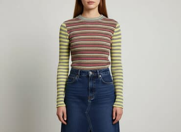 koszula wiya w paski: Onyks, Bluzka damska, rozmiar S — 6