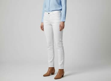 zalando białe jeansy damskie: Jeansy damskie, rozmiar L — 7