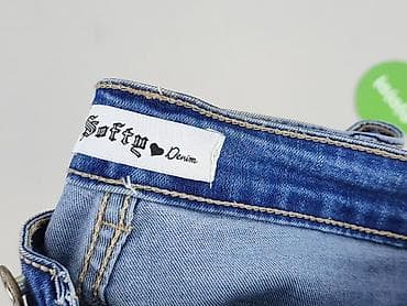 kurtka jeansowa patchwork: Denim, Szorty damskie, rozmiar M — 4