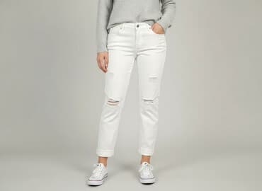 dżinsy kuloty: Jeansy damskie, rozmiar L — 7