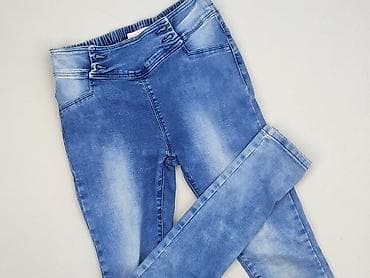 leginsy i stringi: Legginsy dziecięce, Niebieski Księżyc, 10 lat, 140, stan - Idealny — 1