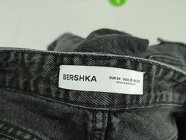 czarne dresy: Bershka, Spodnie cargo damskie, rozmiar XS — 4