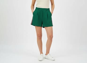 krótkie spodenki w paski bershka: Bershka, Szorty damskie, rozmiar S — 7