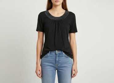 lakiki bluzki damskie: Black, Bluzka damska, rozmiar M — 6