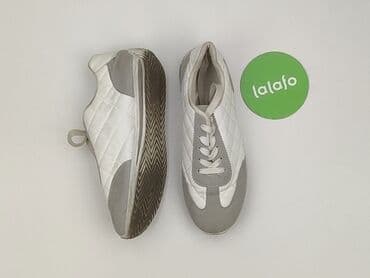 czarna sukienka i białe trampki: Sneakersy damskie, rozmiar 37 — 3