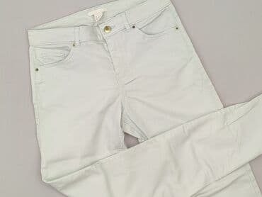 biale klapki a'la hermes: H&M, Jeans for women, size S — 1