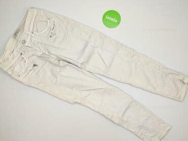 kremowe jeansy: Jeansy damskie, rozmiar M — 2