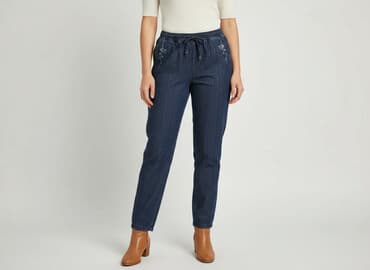 jeansy damskie haftowane: Spodnie damskie, rozmiar M — 5