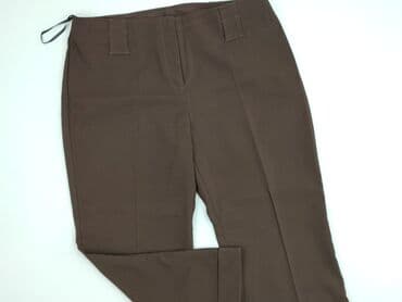 spodnie woskowane brązowe reserved: Material trousers for women, size S (EU 36) — 1