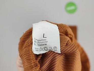 spodnice dresowe: Spodnie materiałowe damskie, rozmiar L — 4