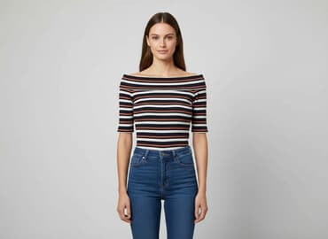 reserved koszulka w paski: Reserved, T-shirt damski, rozmiar S — 1