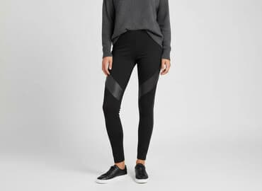 legginsy motocyklowe: Pieces, Legginsy Eleganckie damskie, rozmiar M — 1