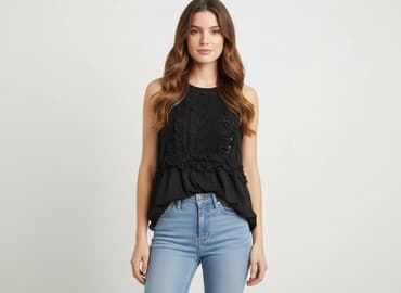 bluzki basic czarne: Bik Bok, Bluzka damska, XS — 7