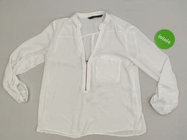 białą bluzka z długim rękawem zara: Zara, Bluzka damska, rozmiar M — 3