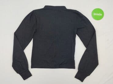 czarna sukienka z długim rękawem sinsay: Sinsay, Top damski, rozmiar S — 2