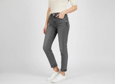 jeansy mom fit m sara: Sinsay, Jeansy damskie, rozmiar XS — 7