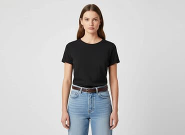 t shirt billie eilish h m: H&M Basic, Women`s T-shirt, size L — 6