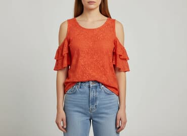 bluzki damskie pomarańczowa: Bluzka damska, rozmiar M — 7