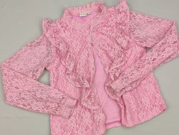 koszulka z psem: Shirt 12 years, condition - Very good, pattern - Floral, color - Pink — 1