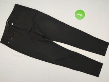 legginsy woskowane wysoki stan: Material trousers for women, size XS (EU 34) — 2