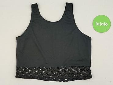 czarny top cropp: Top damski, rozmiar L — 3