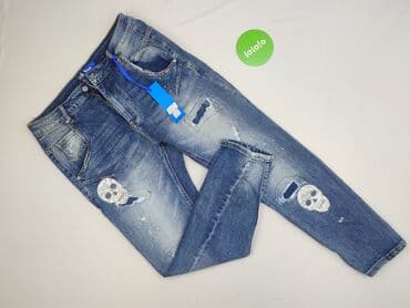 spodnie nabijane ćwiekami: Jeansy damskie, rozmiar S — 2