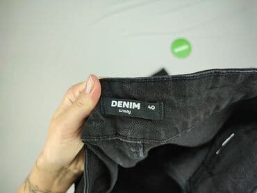 czarne spodenki damskie sinsay: Sinsay, Jeansy damskie, rozmiar L — 4