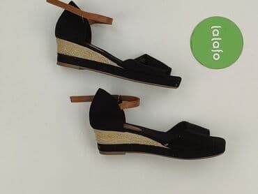 buty na platformie czarne ccc: Sandals for women, size 39 — 3