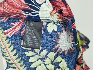 niebieska sukienka w kwiaty h m: H&M, Sukienka damska, rozmiar S — 5