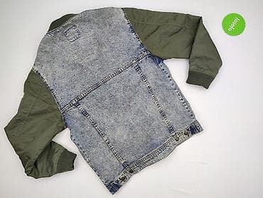 bomberka pull and bear: Kurtka męska Bershka – hybrydowa jeans/nylon, rozmiar M - Fason — 3