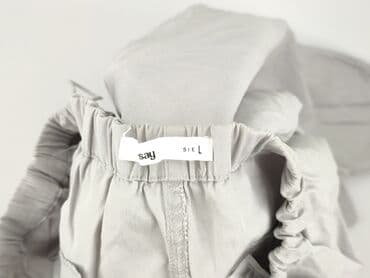 spodnie cargo szare pull and bear: Spodnie cargo damskie, rozmiar L — 4