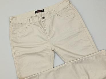 modne jeansy cropped: Moodo, Spodnie materiałowe damskie, rozmiar XL — 1