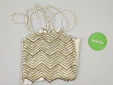 bluzy cekinowe: Top damski, rozmiar 2XS — 2