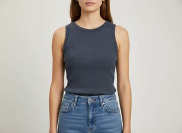 bluzki z dzianiny z krótkim rękawem: Bluzka damska, rozmiar S — 1