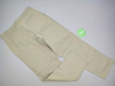 lata 2000: Męskie spodnie materiałowe w kolorze beżowym (piaskowym). - Krój — 3