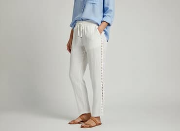 spodnie ze stringami: Брюки жіночі, розмір M — 1