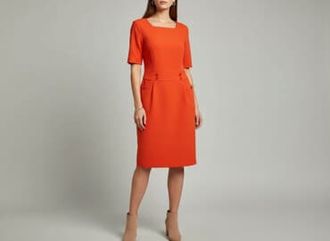 czerwona sukienka orsay: QUIOSQUE, Sukienka damska, rozmiar S — 7