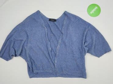 sweter z dekoltem v: Kardigan damski, S — 2