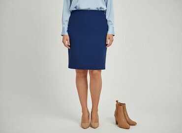 spódniczka granatowa: Spódnica damska, rozmiar XL — 7