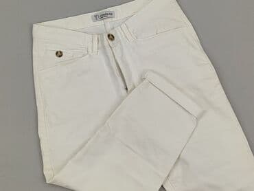 jeansy cropped damskie: Spodnie materiałowe damskie, rozmiar S — 1