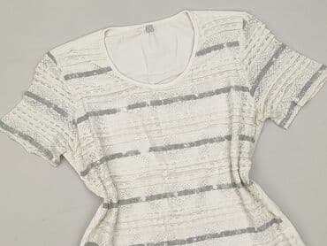 bluzki w paski z serduszkiem: Bluzka damska, rozmiar L — 1